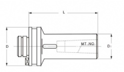 MORSE TAPER ADAPTERS WITH DRAW BOLT(50C-M)