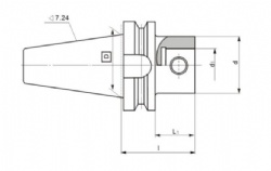 TOOL TAPER SHANK FOR AUTOMATIC TOOL CHANGE