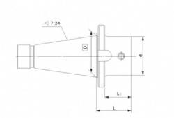 TOOL TAPER SHANK FOR MANUAL TOOL CHANGE(ST)