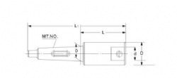 JG EXTENSION BAR FOR MORSE TAPER ARBOR